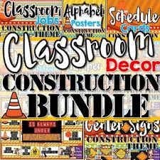 Use caution tape for bulletin board borders. Construction Theme Classroom Decor Worksheets Teaching Resources Tpt