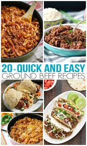 quick and easy ground beef recipes