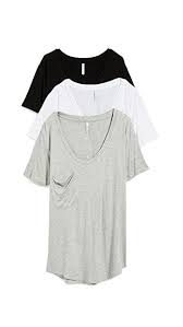 sleek jersey pocket tee 3 pack looks i like womens