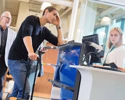 Image of frustrated passenger at the airport