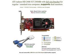 To help you decide which graphics card you need, we've created this gpu benchmarks hierarchy but a good graphics card for gaming will typically do equally well in complex gpu computational. Ati Radeon Hd 2400xt 256mb Low Profile Graphics Card Full Size Bracket Dms59 To Dual Vga Adapter Newegg Com