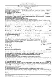 Subiecte pentru examenul de bacalaureat. Bacalaureat 2017 Subiectele Si Baremul De Corectare La FizicÄƒ Europa Fm