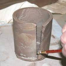 How To Make A Slab Built Pottery Mug Pottery Handbuilding Slab Pottery Slab Ceramics