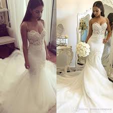 Get the best deals on trumpet mermaid wedding dresses and save up to 70% off at poshmark now! Sexy Mermaid Wedding Dresses 2016 White Tulle Beaded Lace Pearls Women Trumpet Wedding Dress Wedding Gowns From Promotionspace 160 73 Dhgate Com