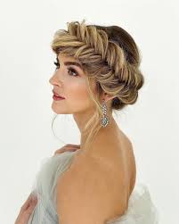 Is there any braided look more romantic than this? Romantic Wedding Hair Romantic Bridal Hairstyles