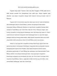 Mohd izwan bin ahmad disediakan oleh: Refleksi Titas