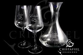 Regalos Bodas Grabados En Cristal Copas De Cristal Grabadas Cristafiel