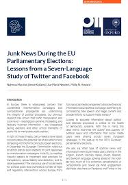 Sports (70% and 55% respectively); Junk News During The Eu Parliamentary Elections Lessons From A Seven Language Study Of Twitter And Facebook Academic Sources Publications Media Freedom In Europe Resource Centre By Obct Resource Centre