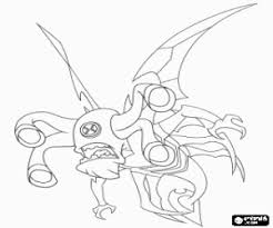 Ausmalbilder Minijet Ein Ben 10 Alien Insekt Zum Ausdrucken