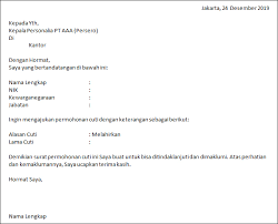 Doc contoh surat ijin pondok ali hasan academiaedu. 14 Contoh Surat Permohonan Cuti Untuk Karyawan Paling Lengkap Suratresmi Id