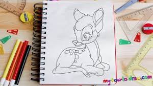 Be sure to let me know what you think in the comments. How To Draw Bambi Easy Step By Step Drawing Lessons For Kids Youtube
