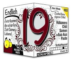 Schlump Chili Endlich 19 Das Witzige Scharfe Geburtstagsgeschenk Eine Originelle Geschenkidee Zum 19 Geburtstag Fur Junge Manner Und Frauen Amazon De Lebensmittel Getranke