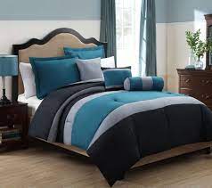 Intelligent design nadia comforter set, full/queen, teal. Amazon Com 6 Piece Queen Tranquil Teal And Gray Comforter Set Comforter Sets Teal Bedding Sets Grey Comforter Sets
