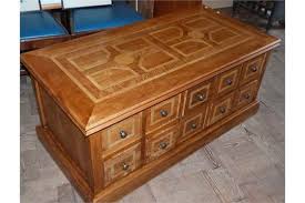 Marks & spencer coffee reviews. Modern Malabar Hardwood Coffee Table Enclosing 20 Drawers Marks Spencer Condition Report