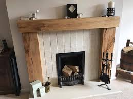 Solid Oak Beam Fire Surround Wooden Fireplace Surround Mantel And Upstands Home Furniture Diy Oak Fireplace Wooden Fireplace Surround Wooden Fireplace