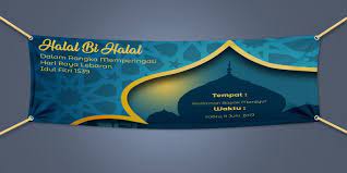 Meskipun terdengar seperti layaknya bahasa arab. Spanduk Halal Bihalal Cdr