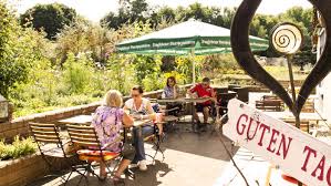 Cafe Petzow Sanddorn Garten Petzow