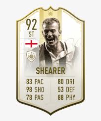 Henry (left) led arsenal to two league titles. Alan Shearer S Prime Icon Moments Card On Fut 19 Gary Lineker Fifa Card 615x928 Png Download Pngkit