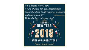 It is the time when you want to wish each other that the coming year is filled with happiness, joys and loads of success. Happy New Year 2018 Quotes Status Wishes In English