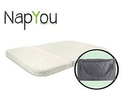 Napyou Amazon Exclusive Pack N Play Mattress Convenient Fold With Bonus Easy Handle Carry Bag Pack N Play Mattress Pack N Play Pack And Play Mattress