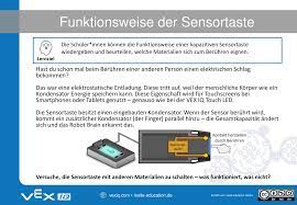 robotikkurs autonomes fahren ubung 5 verwendung der touch led unterrichtsmaterial in den fachern naturwissenschaften physik technik naturwissenschaft lernziele ubung