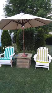Pallet Umbrella Stand Table Outdoor Decor Patio Umbrella Backyard