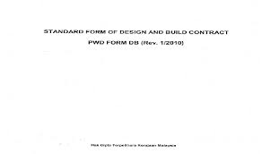 10/83) is taken as the representative standard form of contract in malaysia. Soft Copy Borang Jkr 203 Design And Build Rev 1 2010 Borak Qs