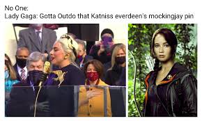 Lady gaga's dogs stolen after her dogwalker is shot four times in chest, report says. Lady Gaga Hunger Games Meme Ft Inauguration