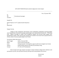 Contoh surat permohonan kunjungan ke perusahaan. Surat Rasmi Permohonan Kunjungan Hormat Kebaya Glamor