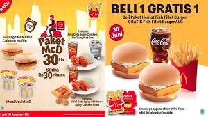 Pertama, menu gratis hanya berlaku saat pembelian dilakukan di drive thru bagi kendaraan yang menempelkan stiker vip tersebut. Promo Mcdonalds Terbaru Hari Ini 1 Juli 2021 Paket Mcd 30th Serba Rp30 Ribuan Di Mcdelivery Tribun Pontianak