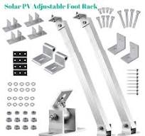 Solar Panel RV Tilt Mounting Brackets Roof Flat Surface PV Adjustable Foot Rack