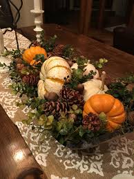 Fall Center Piece Harvest Wooden Bowl Fall Table Decor Fall Thanksgiving Decor Fall Halloween Decor