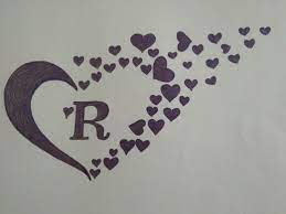 capital letter r with heart letter r tattoo tattoo lettering letter r