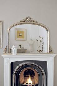 Silver Framed Mantle Mirror Google Search Mantel Mirrors Mirror Wall Bedroom Mirror Over Fireplace