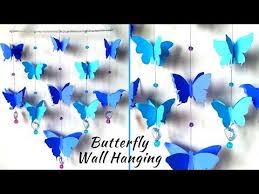 Diy Paper Butterfly Wall Hanging Butterfly Wall Decor For Room Decoration Diy Paper Wall Hanging Paper Wall Hanging Wall Hanging Diy Butterfly Wall Decor