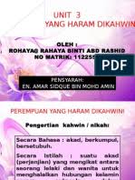 Agama tidak membenarkan melakukan sesuatu terhadap pinangannya. Perempuan Yang Haram Dikawini Us Ammar 1