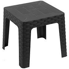Lucca grey high gloss coffee table with glass top. Marko Sun Lounger Side Coffee Table Grey Plastic Rattan Outdoor Garden Patio Fur Rattan Tab Coffee Table Grey Garden Coffee Table Garden Patio Furniture
