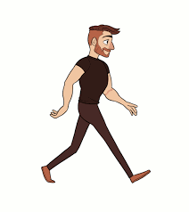 I M Eating A Fruit Corner Jeremy Motion Design Animation Walking Animation Animation Walk Cycle