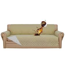 9 celine linen reversible quilted couch protector. 100 Waterproof Sofa Slipcover Cover Furniture Protector Couch Slipcover Pets Covers Whole Fabric No Stitching Slip Resistant Non Slip Fabric Pets Kids Children Dog Cat Oversized Sofa Sand Buy Online In Albania At