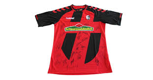 Sc freiburg trikot 16 17 grün. Sc Freiburg Trikot Von Der Mannschaft Signiert