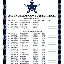 Dallas Cowboys Printable Schedule 2020 2020 In 2020 Dallas Within 2021 Printable Nfl Schedu In 2021 Printable Nfl Schedule Dallas Cowboys Cowboy Printable