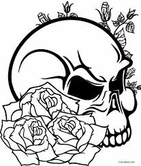 Printable Rose Coloring Pages For Kids Cool2bkids Skull Coloring Pages Rose Coloring Pages Flower Coloring Pages