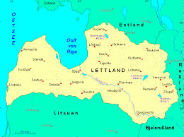 Republik lettland isolierte karte und offizielle flaggensymbole. Landkarte Lettland Transpatent