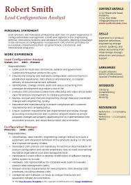 configuration analyst resume samples