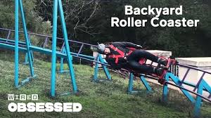 And the track is designed with beautiful colors to draw visitors' attention. How This Guy Built A Roller Coaster In His Backyard Wired Youtube
