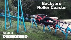 And the track is designed with beautiful colors to draw visitors' attention. How This Guy Built A Roller Coaster In His Backyard Wired Youtube