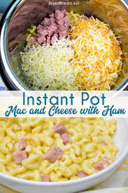 Combine the water, pasta, butter, minced garlic, garlic powder and cayenne in the instant pot. Instant Pot Mac And Cheese With Ham Beyer Beware