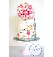 Birthday Cake And Balloons And Gifts For All Of You Who Follow My Page So Loyally You Know I Never Make The Same Cake Twice But The Popularity Of This De Bolo Bolos De Aniversario Design De
