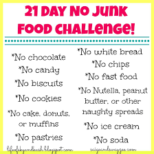21 Day No Junk Food Challenge Www Lifeofskyandkash Blogspot Com Www Crazyraisingsaigeandswayze No Junk Food Challenge Food Challenge Healthy Eating Challenge