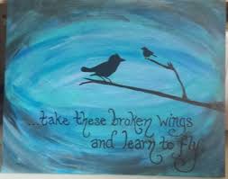 Blackbird Singing In The Dead Of Night Lyrics Bird Silhouette Acrylic Painting With Beatles Lyrics Blackbird Singing In The Dead Of Night Take These Broken Wings A Painting Bird Silhouette Broken Wings